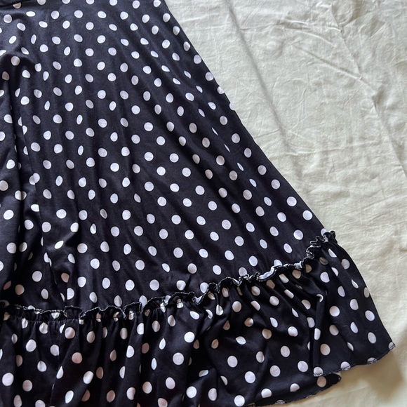 Sisidolls Size M Polka Dot Dress Length 38” Short Sleeve Side Pockets #1701 - Picture 2 of 6
